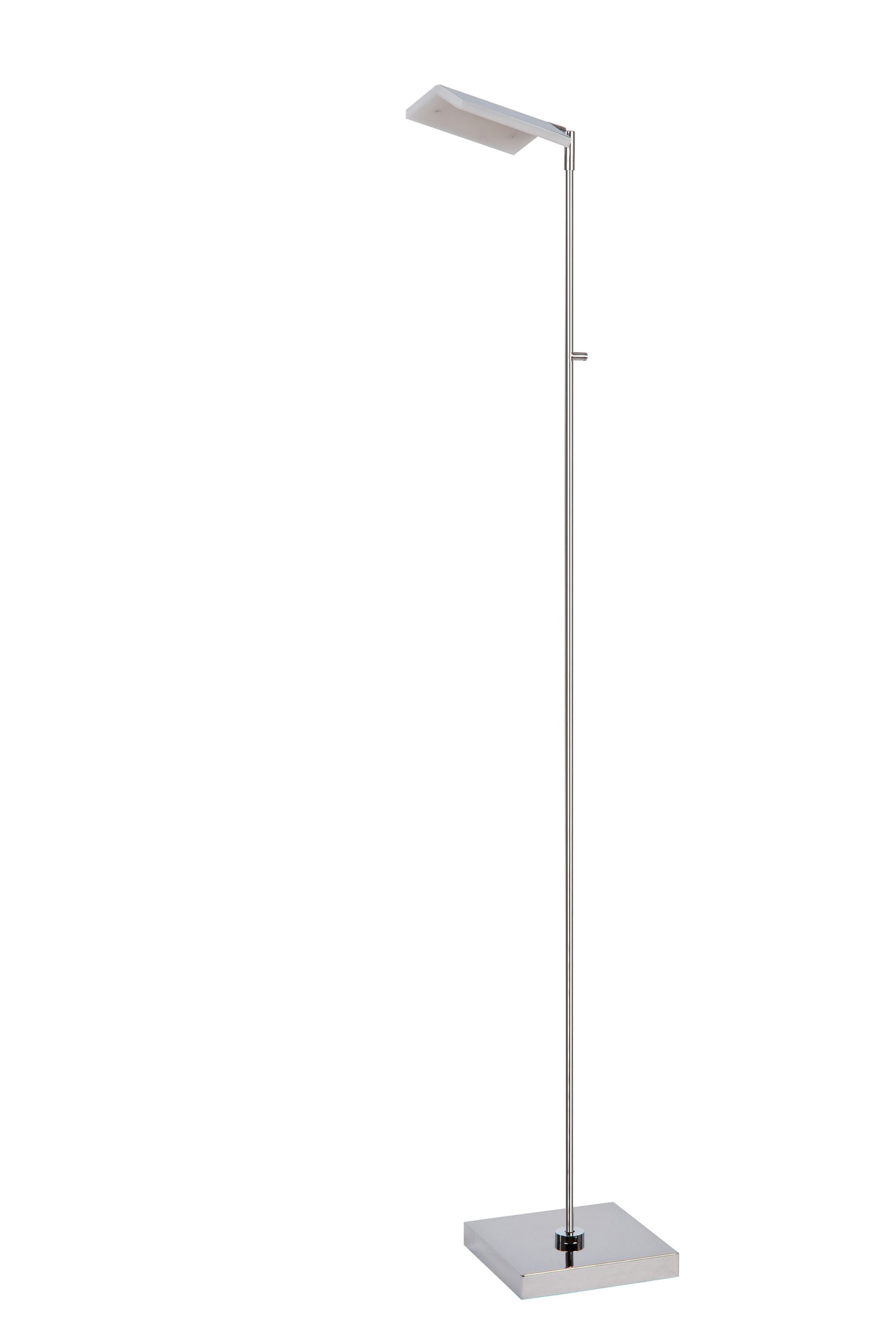 Lucide AARON - Floor reading lamp - LED Dim to warm - 1x12W 2700K/4000K - Chrome