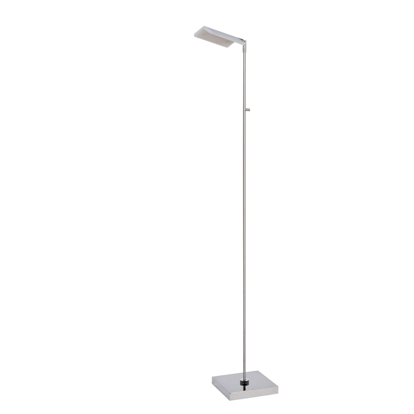 Lucide AARON - Floor reading lamp - LED Dim to warm - 1x12W 2700K/4000K - Chrome
