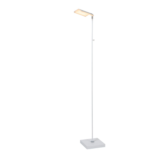 Lucide AARON - Floor reading lamp - LED Dim to warm - 1x12W 2700K/4000K - White