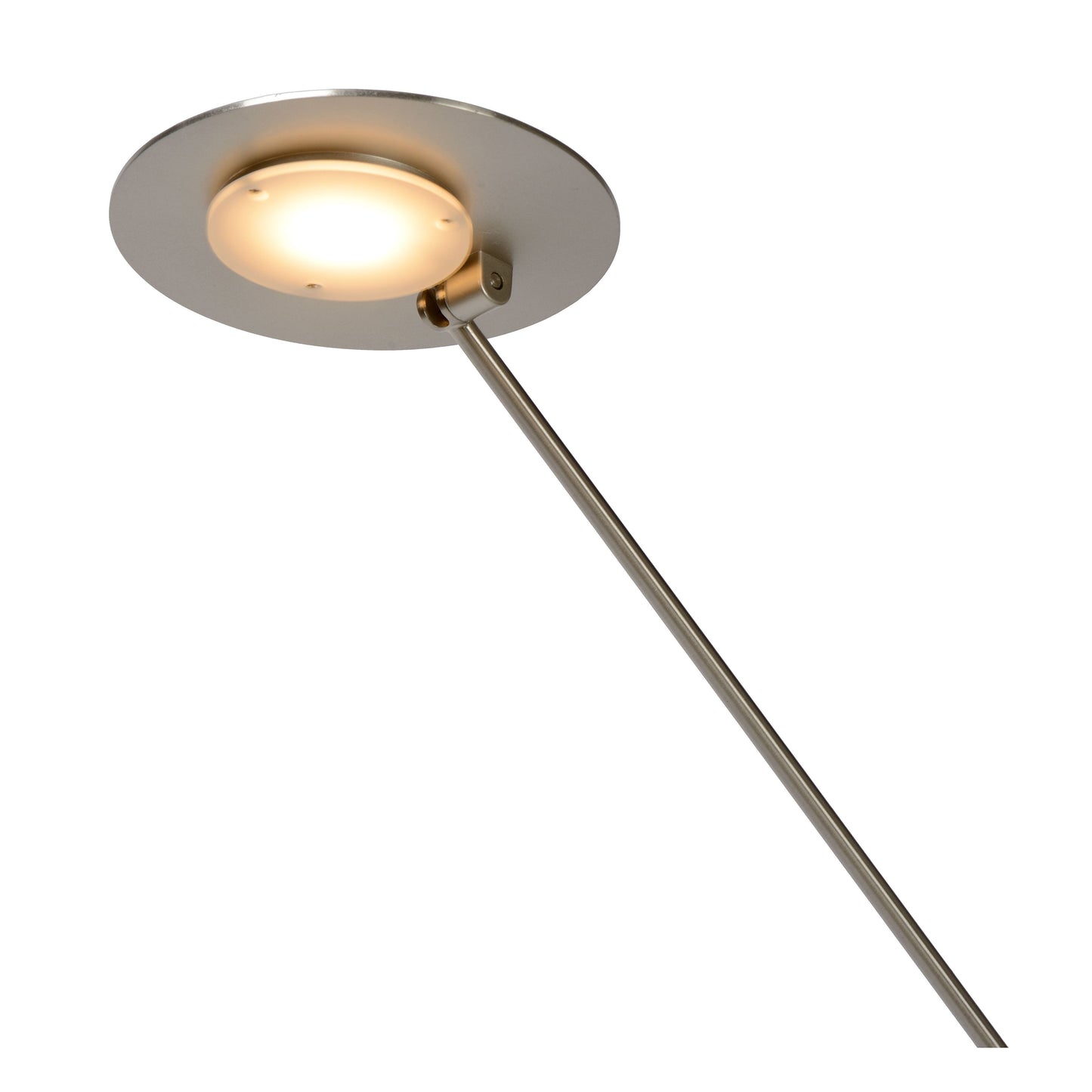 Lucide ANSELMO - Floor reading lamp - Ø 25 cm - LED Dim. - 1x9W 3000K - Satin Chrome