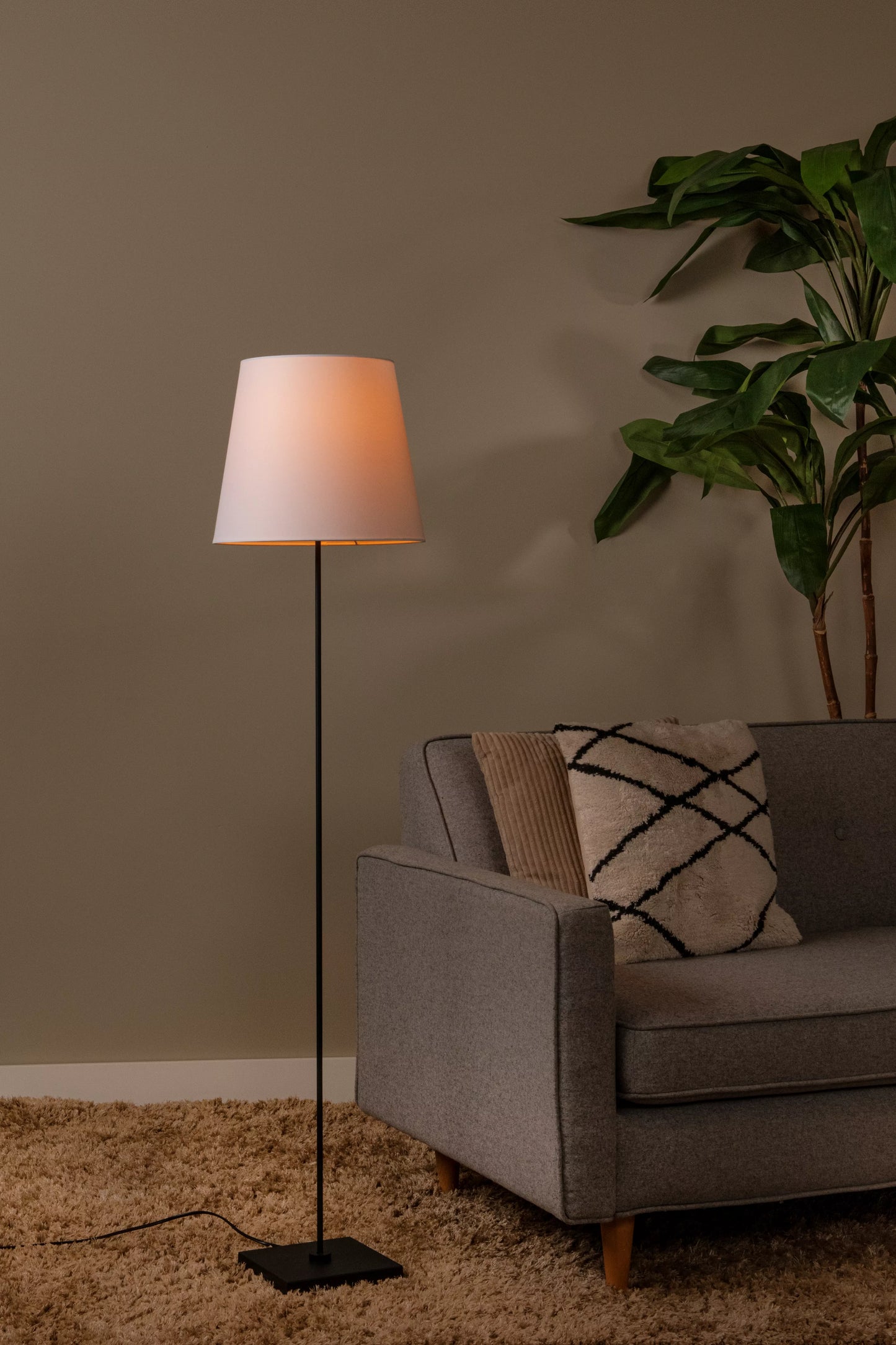 Lucide PENDIO - Floor lamp - 1xE27 - Black