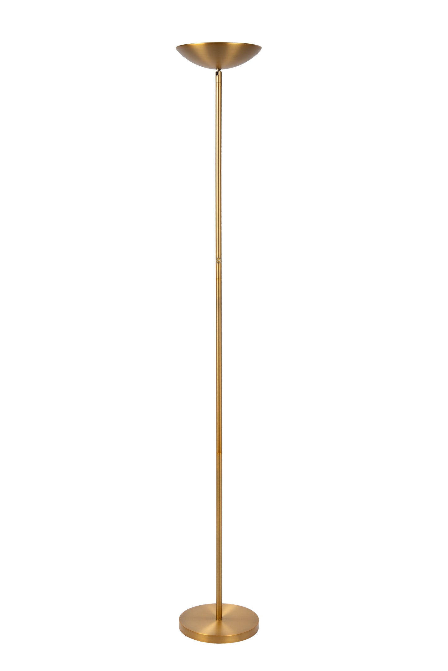 Lucide ZENITH - Floor lamp - LED Dim. - 1x20W 3000K - Matt Gold / Brass