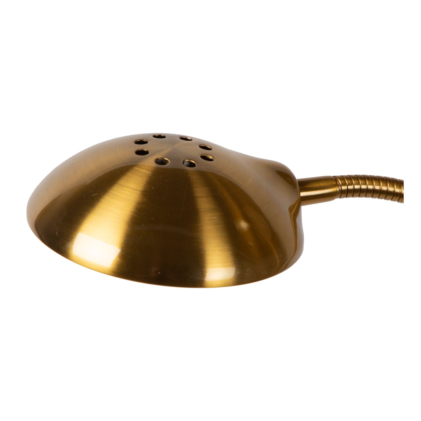 Lucide ZENITH - Floor reading lamp - LED Dim. - 3000K - Matt Gold / Brass