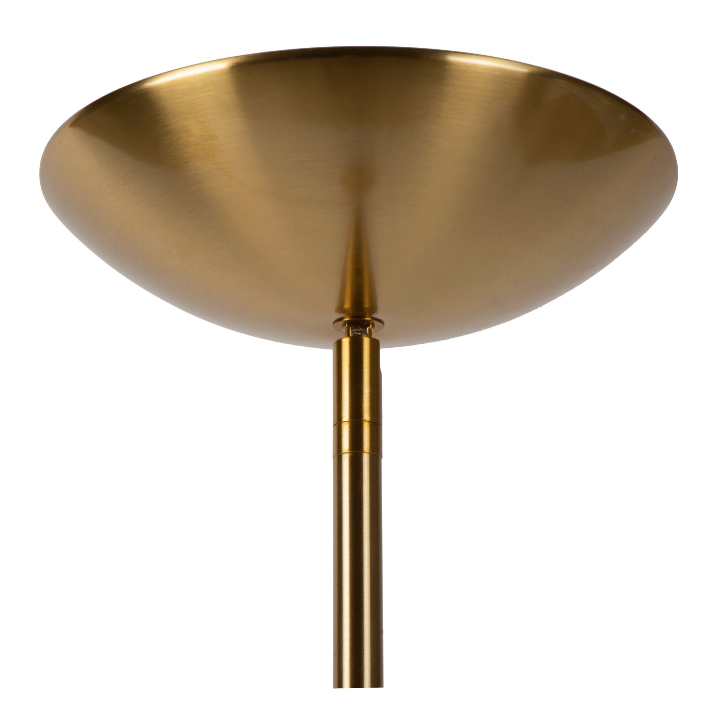 Lucide ZENITH - Floor reading lamp - LED Dim. - 3000K - Matt Gold / Brass