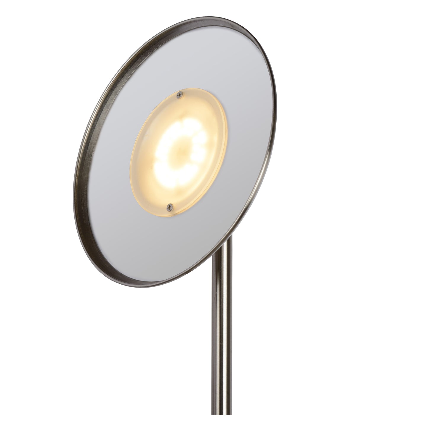 Lucide ZENITH - Floor reading lamp - LED Dim. - 3000K - Satin Chrome