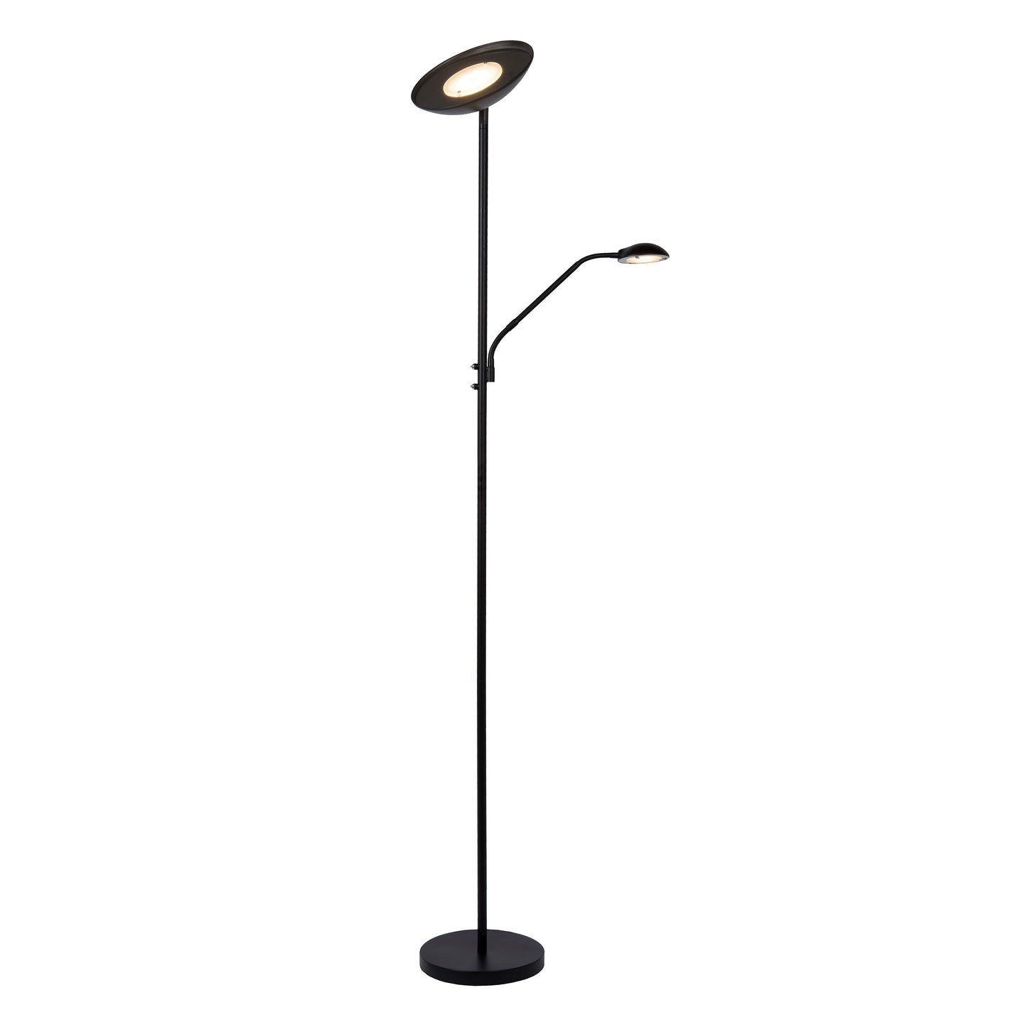 Lucide ZENITH - Floor reading lamp - LED Dim. - 3000K - Black