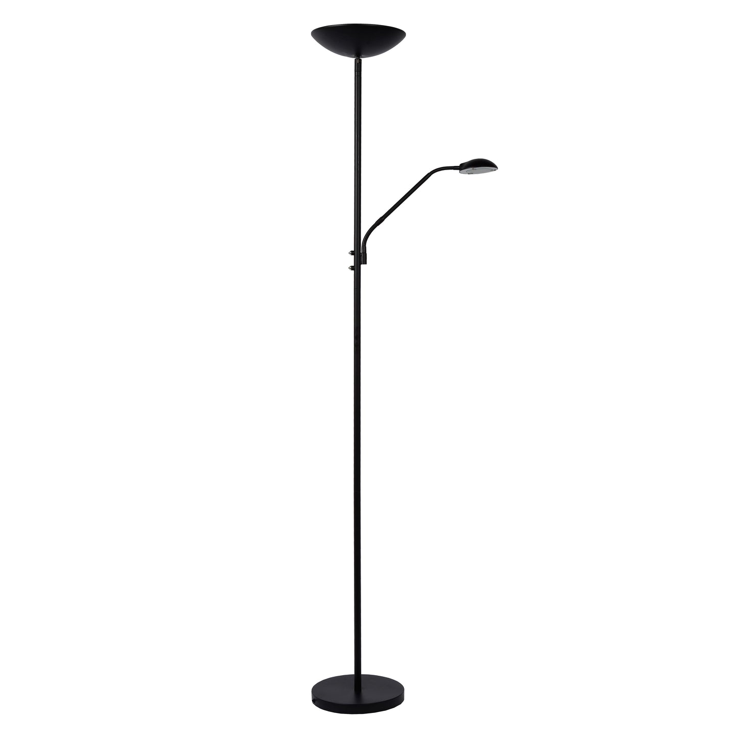 Lucide ZENITH - Floor reading lamp - LED Dim. - 3000K - Black