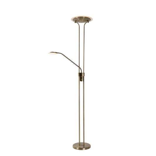 Lucide CHAMPION-LED - Floor reading lamp - LED Dim. - 3000K - Bronze