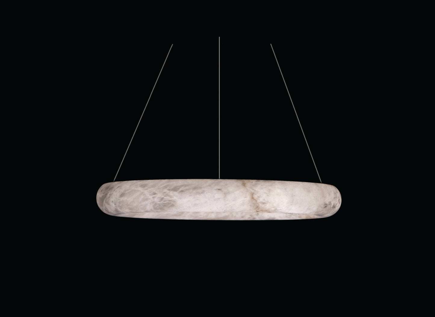 Alabaster Ring D59 cm Pendant Antique Brass