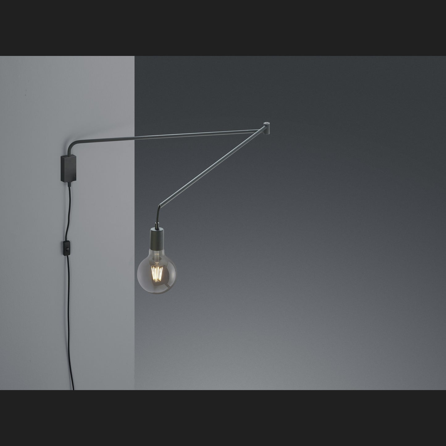 Line - Wall Light - Black Matt - Trio - 200200132