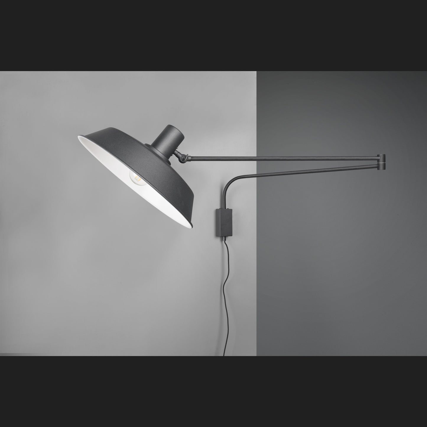 Bolder - Wall Light - Black Matt - Trio - 200300132