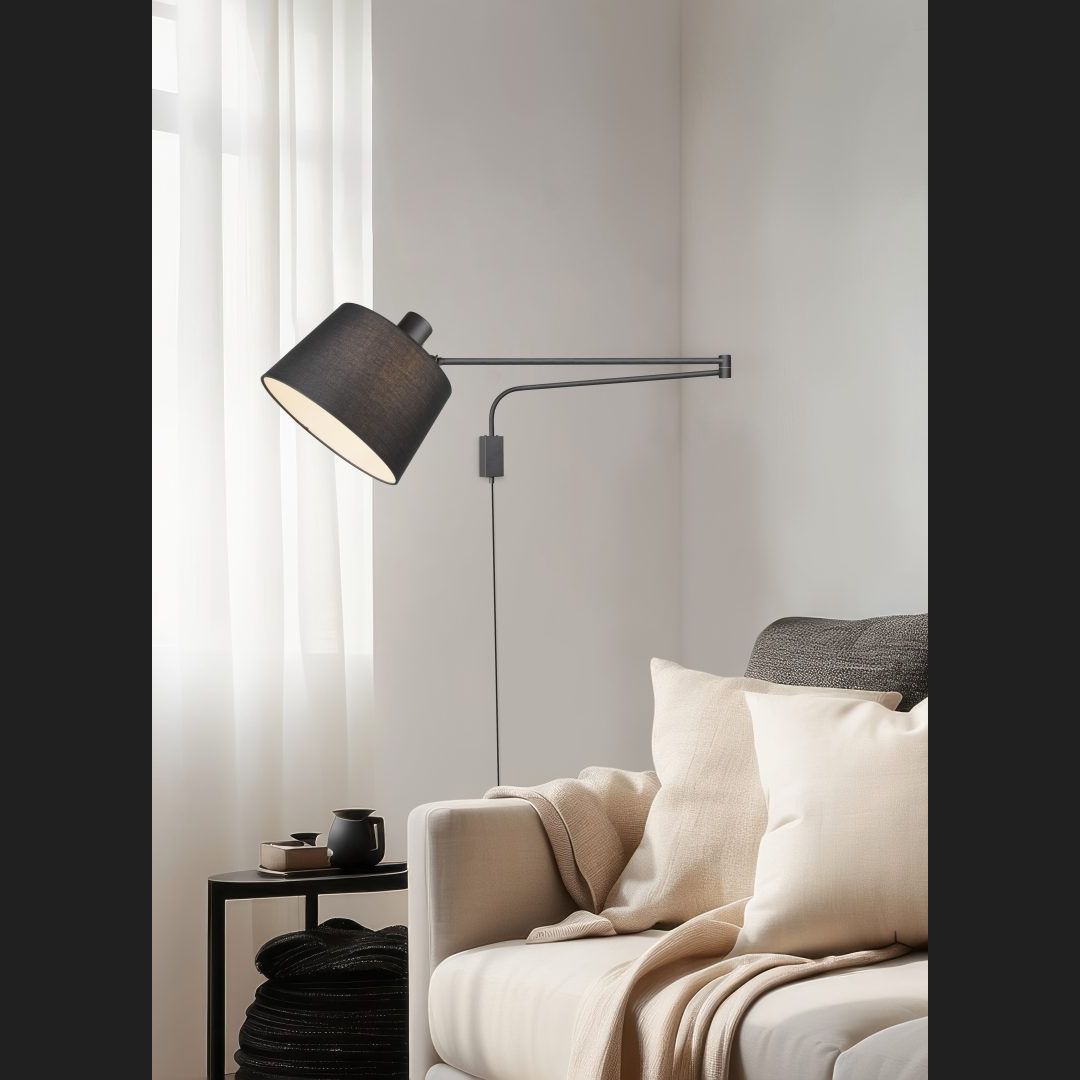 Baldo - Wall Light - Black - Trio - 200600132