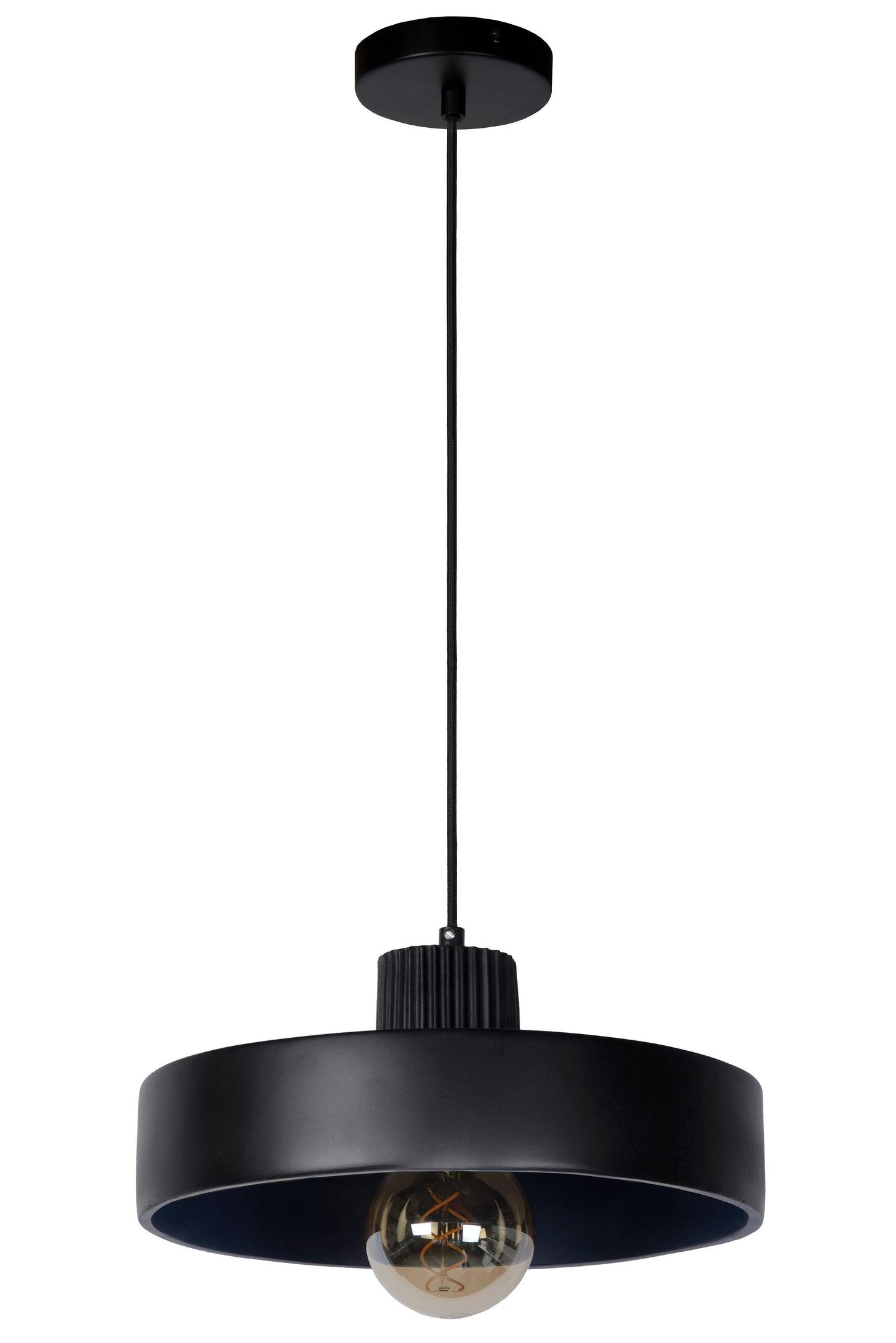 Lucide OPHELIA - Pendant light - Ø 35 cm - 1xE27 - Black