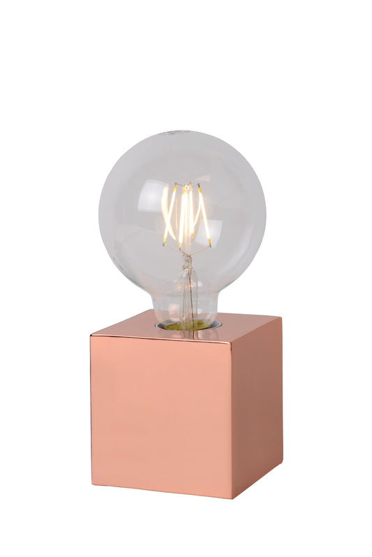 Lucide CUBICO - Table lamp - Ø 9,5 cm - LED - E27 - 1x5W 2700K - Copper