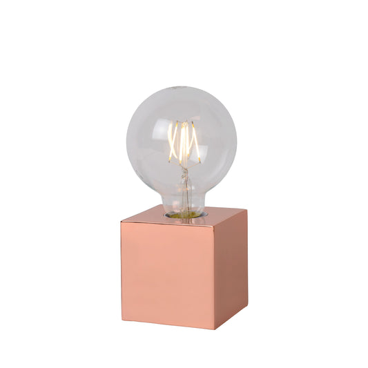 Lucide CUBICO - Table lamp - Ø 9,5 cm - LED - E27 - 1x5W 2700K - Copper