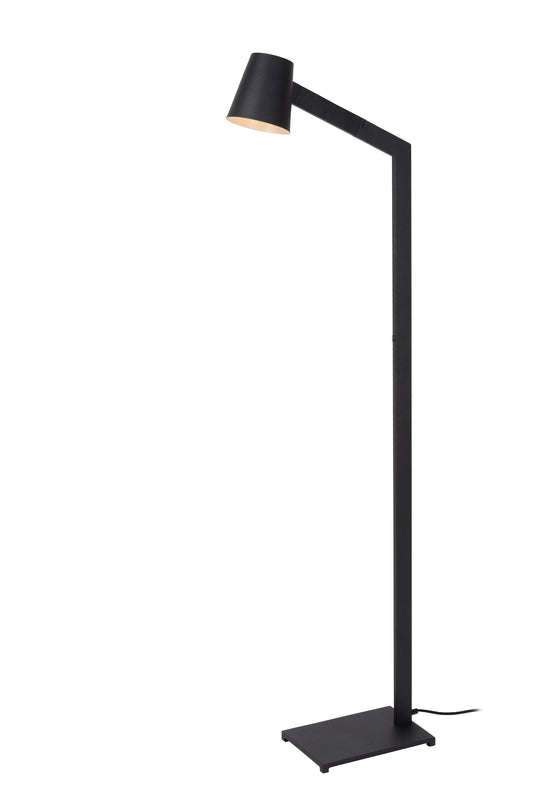 Lucide MIZUKO - Floor reading lamp - Ø 13 cm - 1xE14 - Black