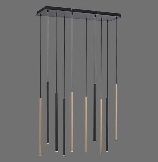 Flute - Pendant Light - Black - By Paul Neuhaus - (2110-18)