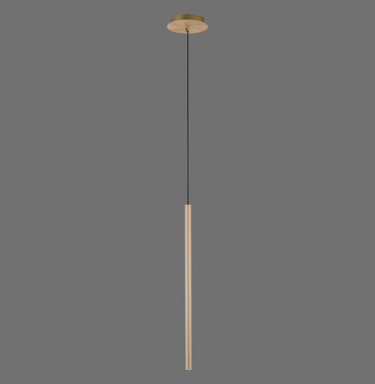Flute - Pendant Light - Brass Matt - By Paul Neuhaus - (2111-60)