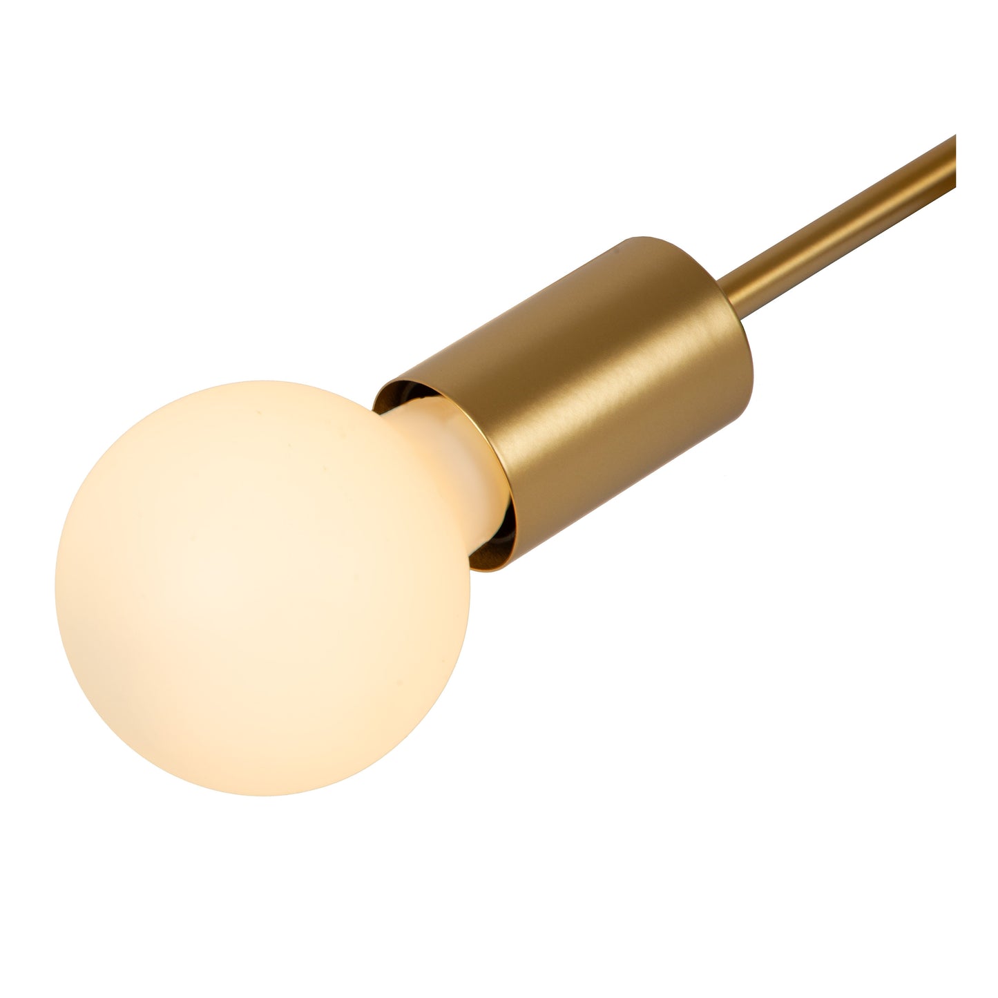 Lucide LESTER - Flush ceiling light - 4xE27 - Matt Gold / Brass