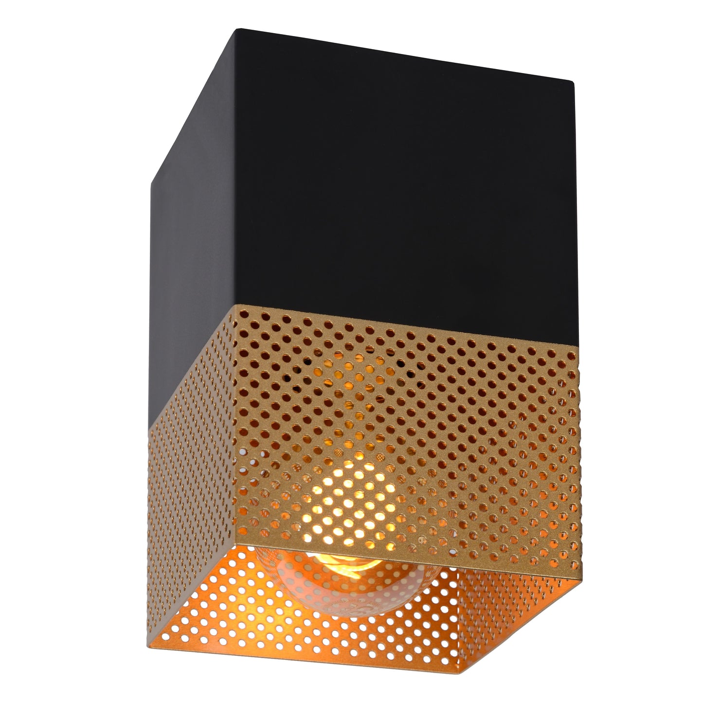 Lucide RENATE - Flush ceiling light - 1xE27 - Matt Gold / Brass