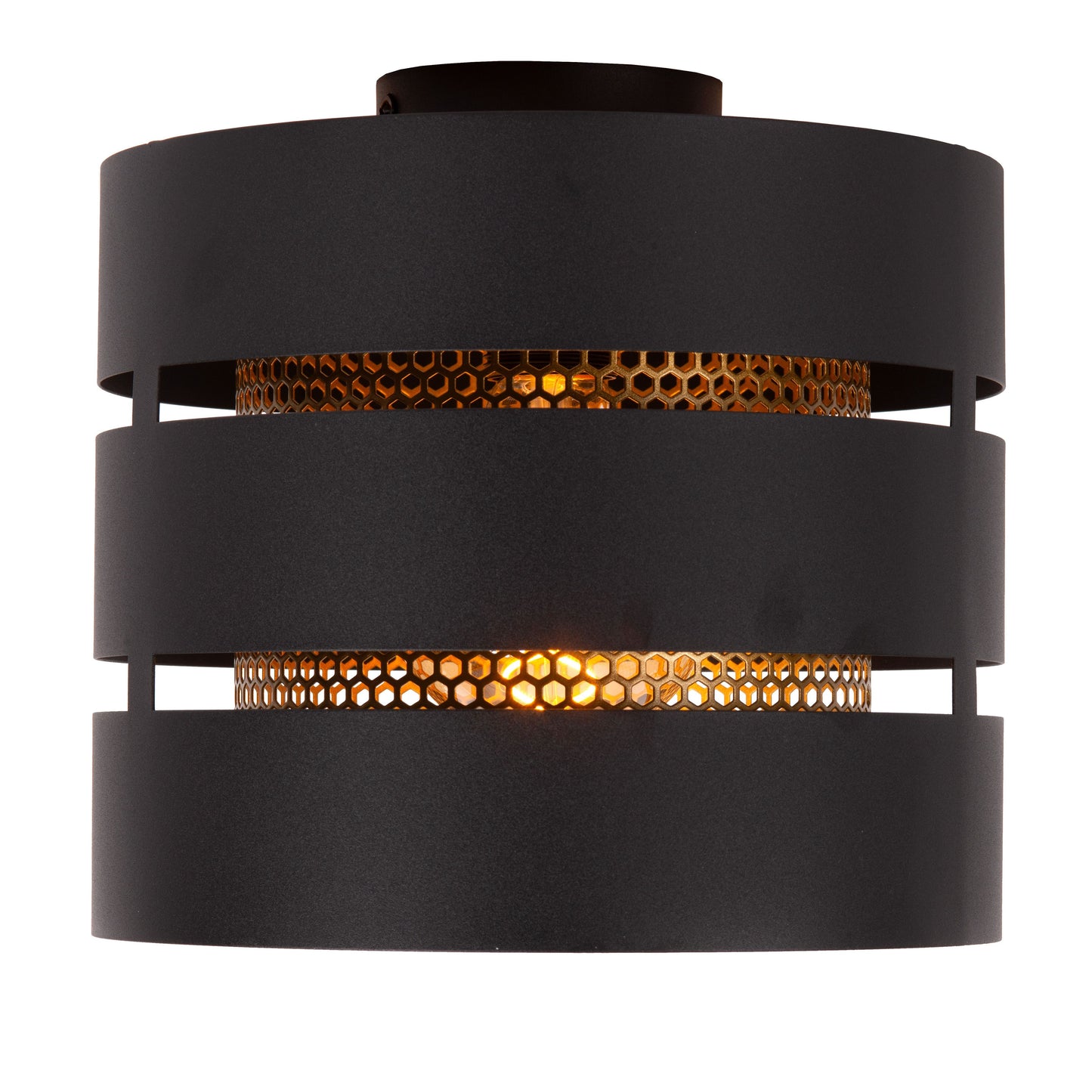 Lucide ROSAS - Flush ceiling light - Ø 26 cm - 1xE27 - Black