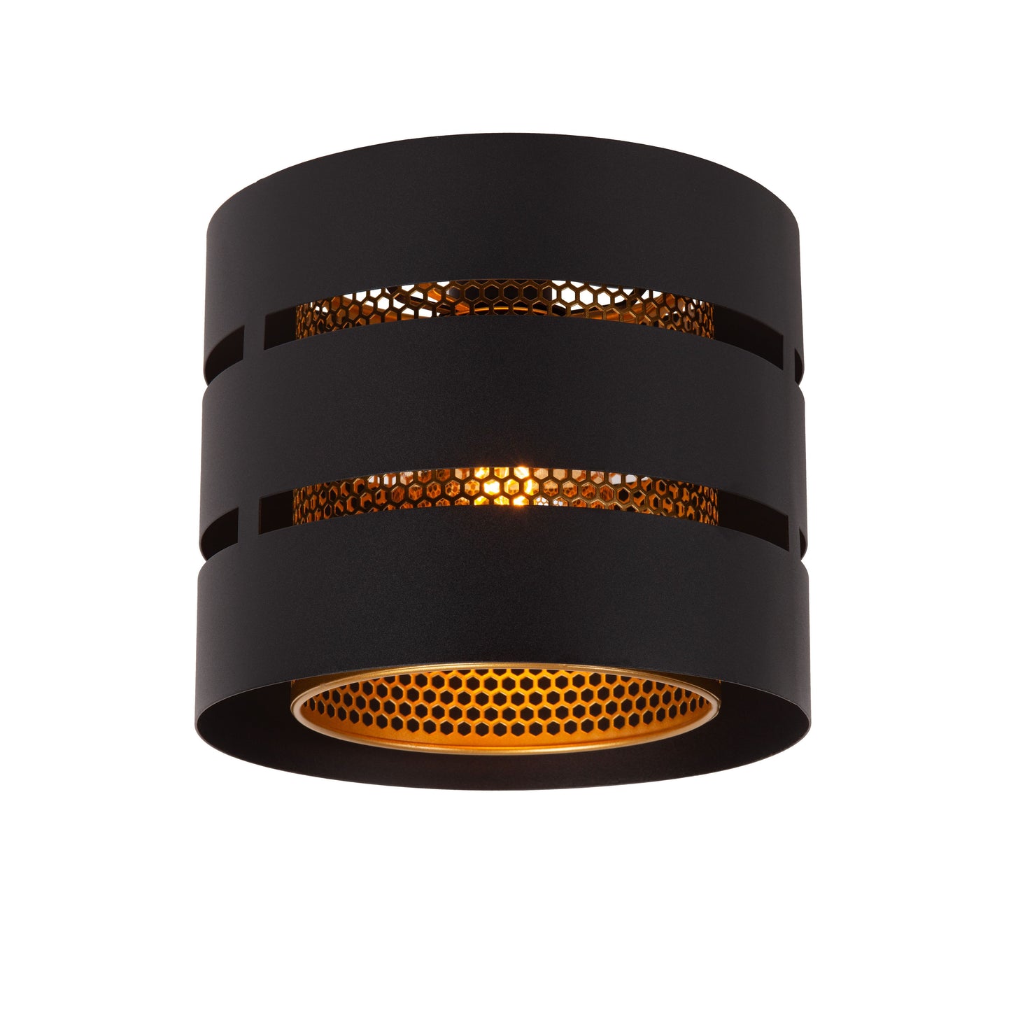 Lucide ROSAS - Flush ceiling light - Ø 26 cm - 1xE27 - Black