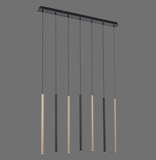 Flute - Pendant Light - Black - By Paul Neuhaus - (2117-18)