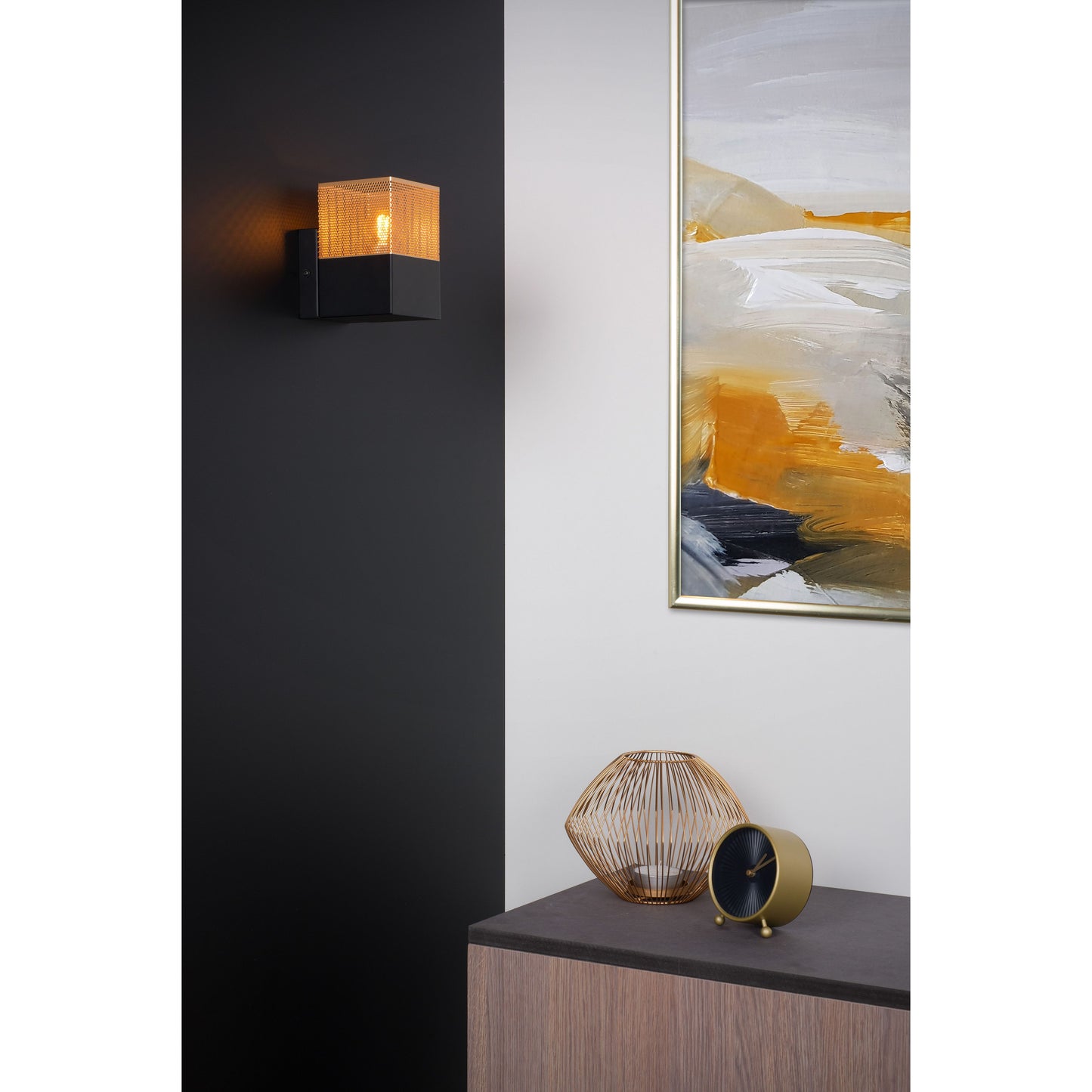 Lucide RENATE - Wall light - 1xE27 - Matt Gold / Brass