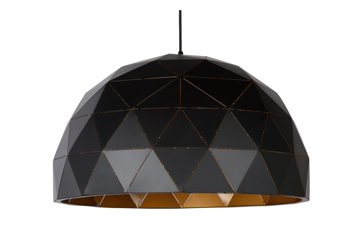 Lucide OTONA - Pendant light - Ø 60 cm - 3xE27 - Black