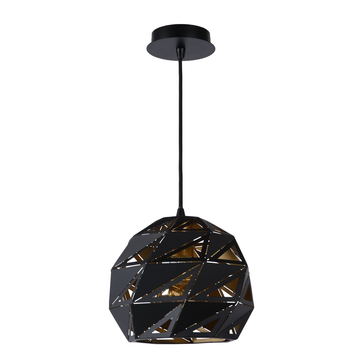 Lucide MALUNGA - Pendant light - Ø 25 cm - 1xE27 - Black