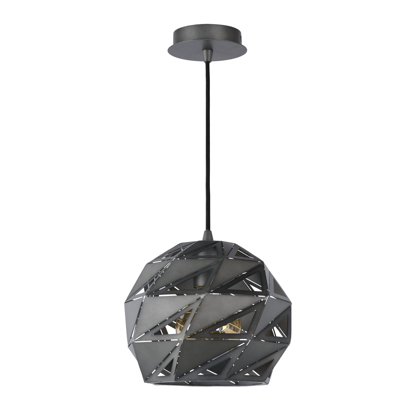 Lucide MALUNGA - Pendant light - Ø 25 cm - 1xE27 - Grey