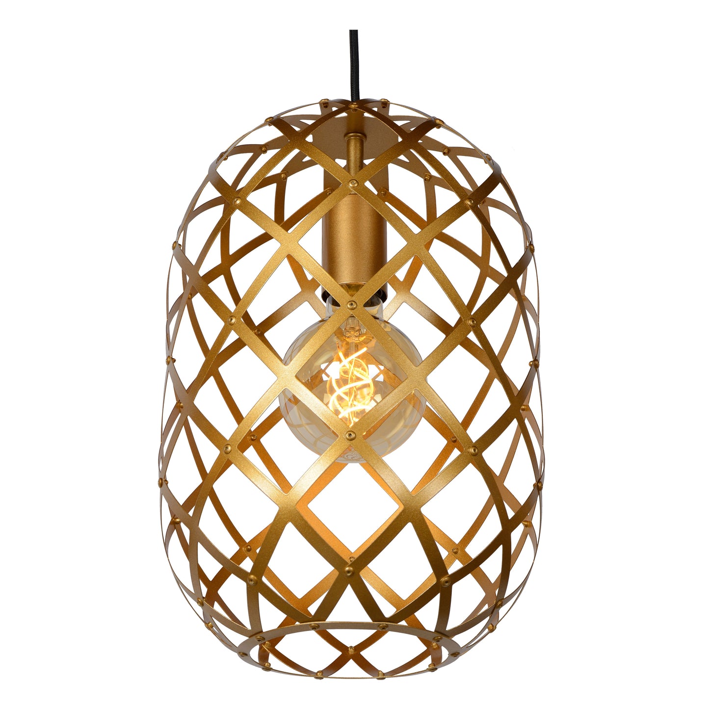 Lucide WOLFRAM - Pendant light - 3xE27 - Matt Gold / Brass