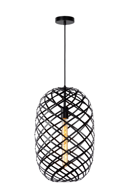 Lucide WOLFRAM - Pendant light - Ø 32 cm - 1xE27 - Black