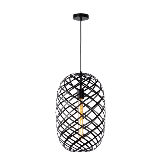 Lucide WOLFRAM - Pendant light - Ø 32 cm - 1xE27 - Black