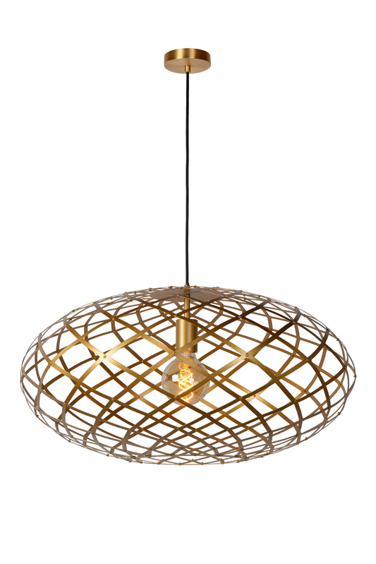 Lucide WOLFRAM - Pendant light - Ø 65 cm - 1xE27 - Matt Gold / Brass