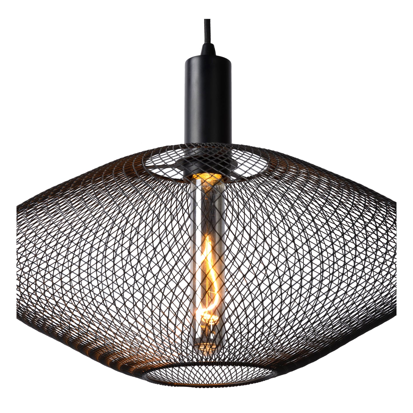 Lucide MESH - Pendant light - Ø 45 cm - 1x E27 - Black