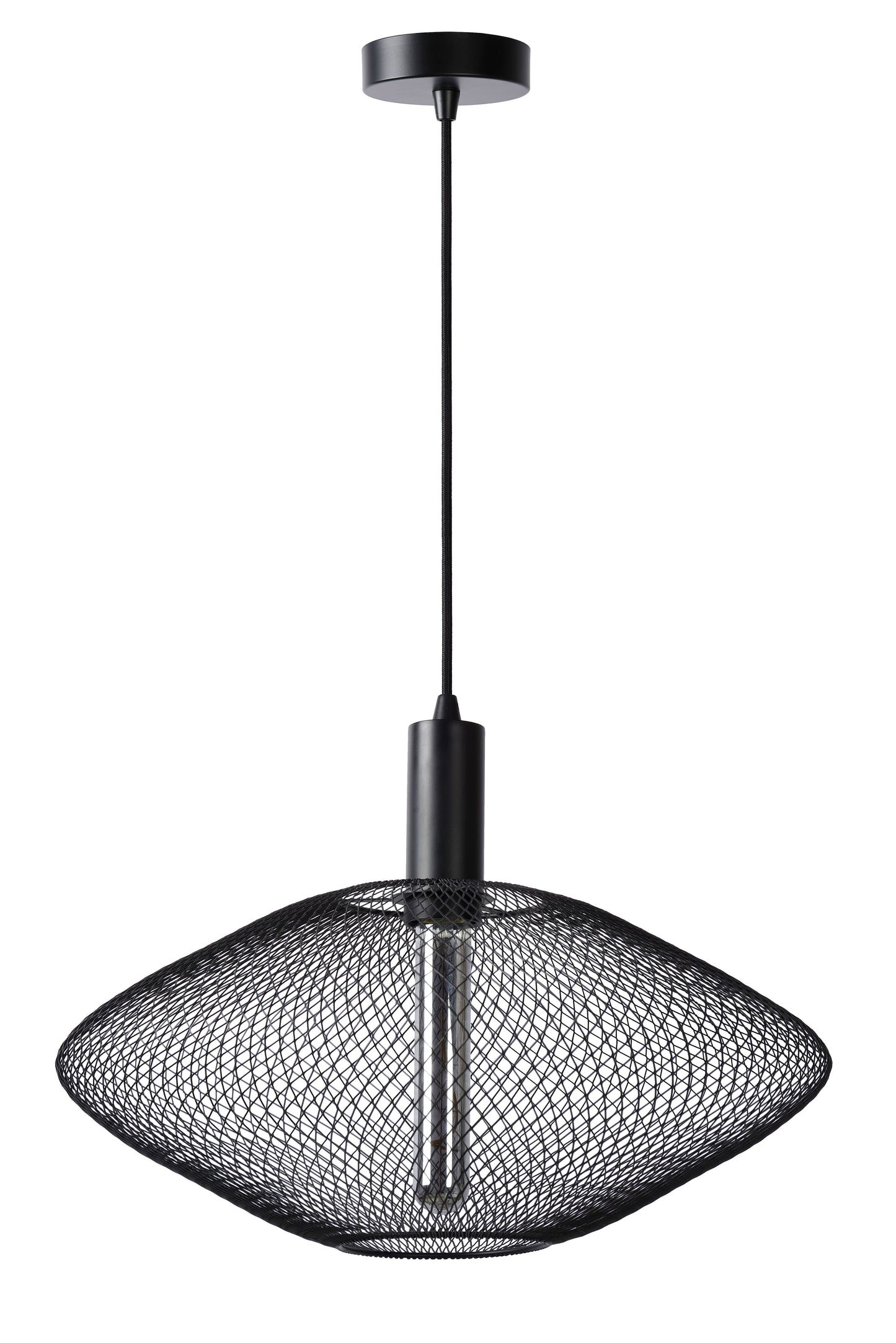 Lucide MESH - Pendant light - Ø 45 cm - 1x E27 - Black