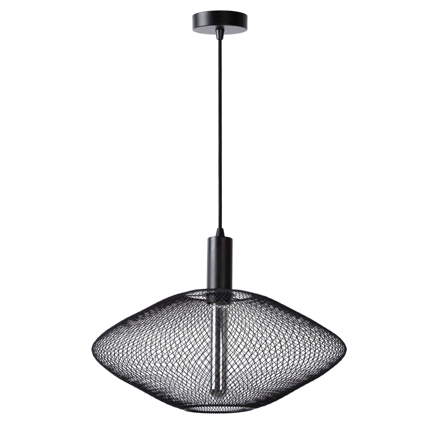 Lucide MESH - Pendant light - Ø 45 cm - 1x E27 - Black