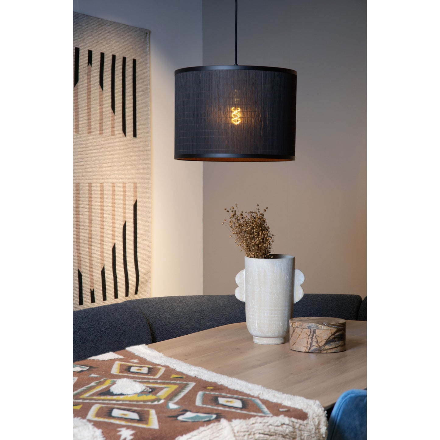 Lucide TAGALOG - Pendant light - Ø 40 cm - 1xE27 - Black