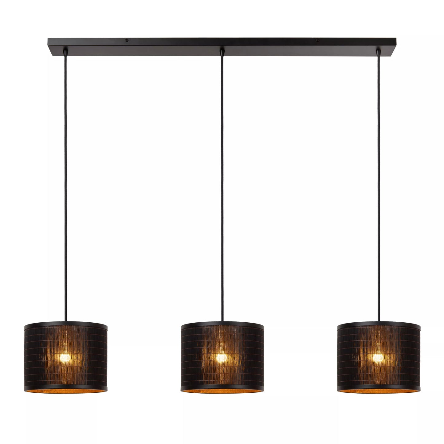 Lucide TAGALOG - Pendant light - Ø 40 cm - 3xE27 - Black | Essential