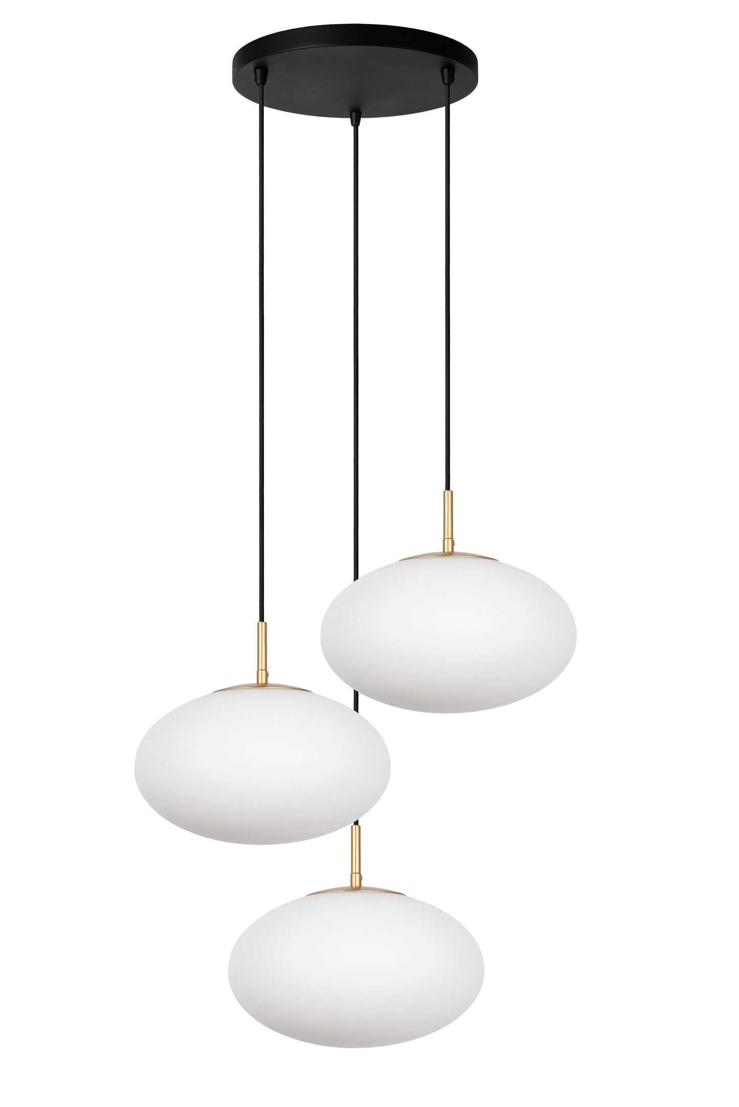 Lucide ELYSEE - Pendant light - Ø 55 cm - 3xE27 - Opal