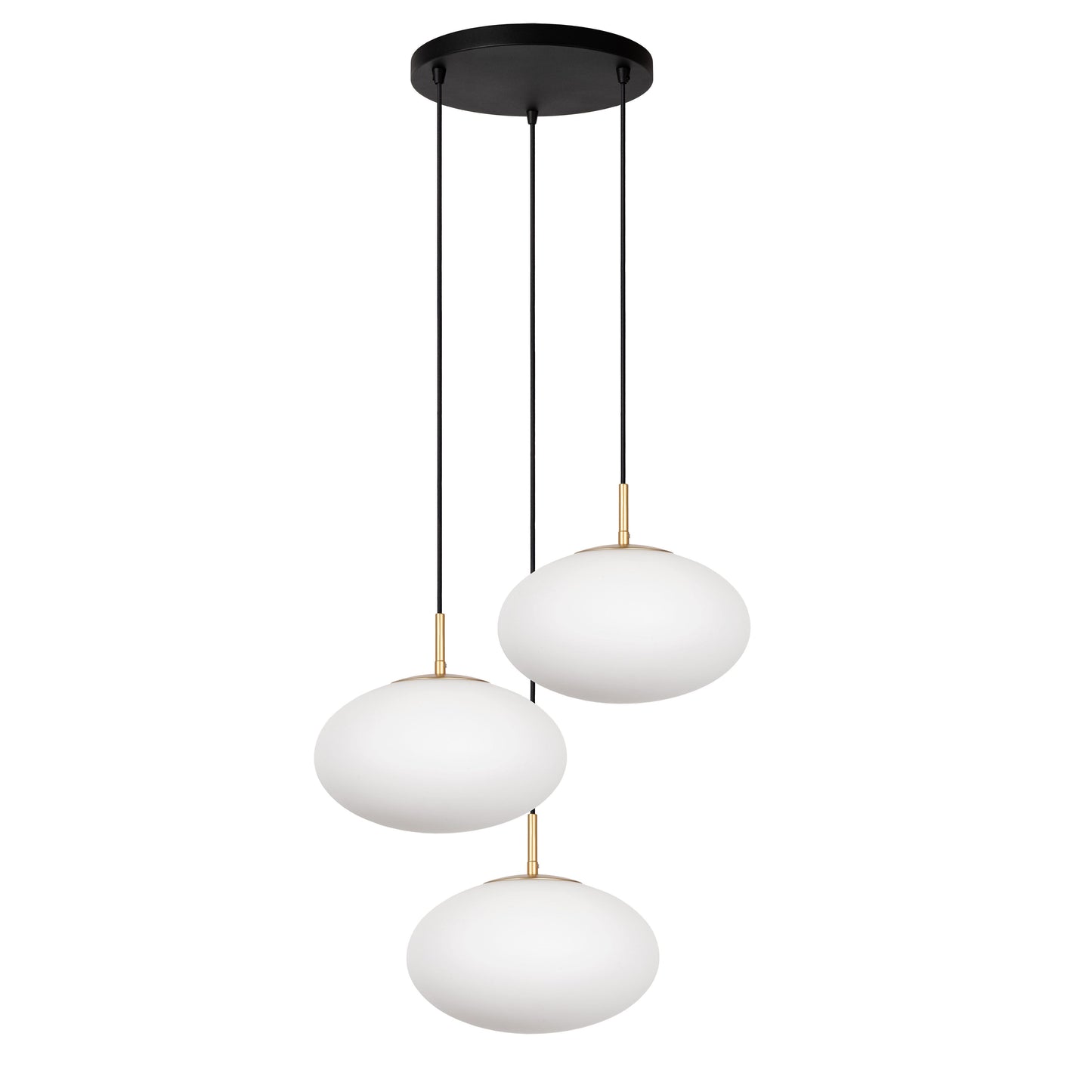 Lucide ELYSEE - Pendant light - Ø 55 cm - 3xE27 - Opal