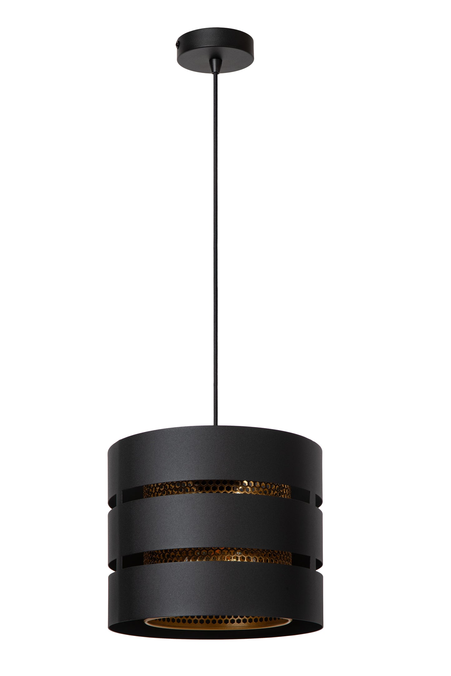 Lucide ROSAS - Pendant light - Ø 26 cm - 1xE27 - Black