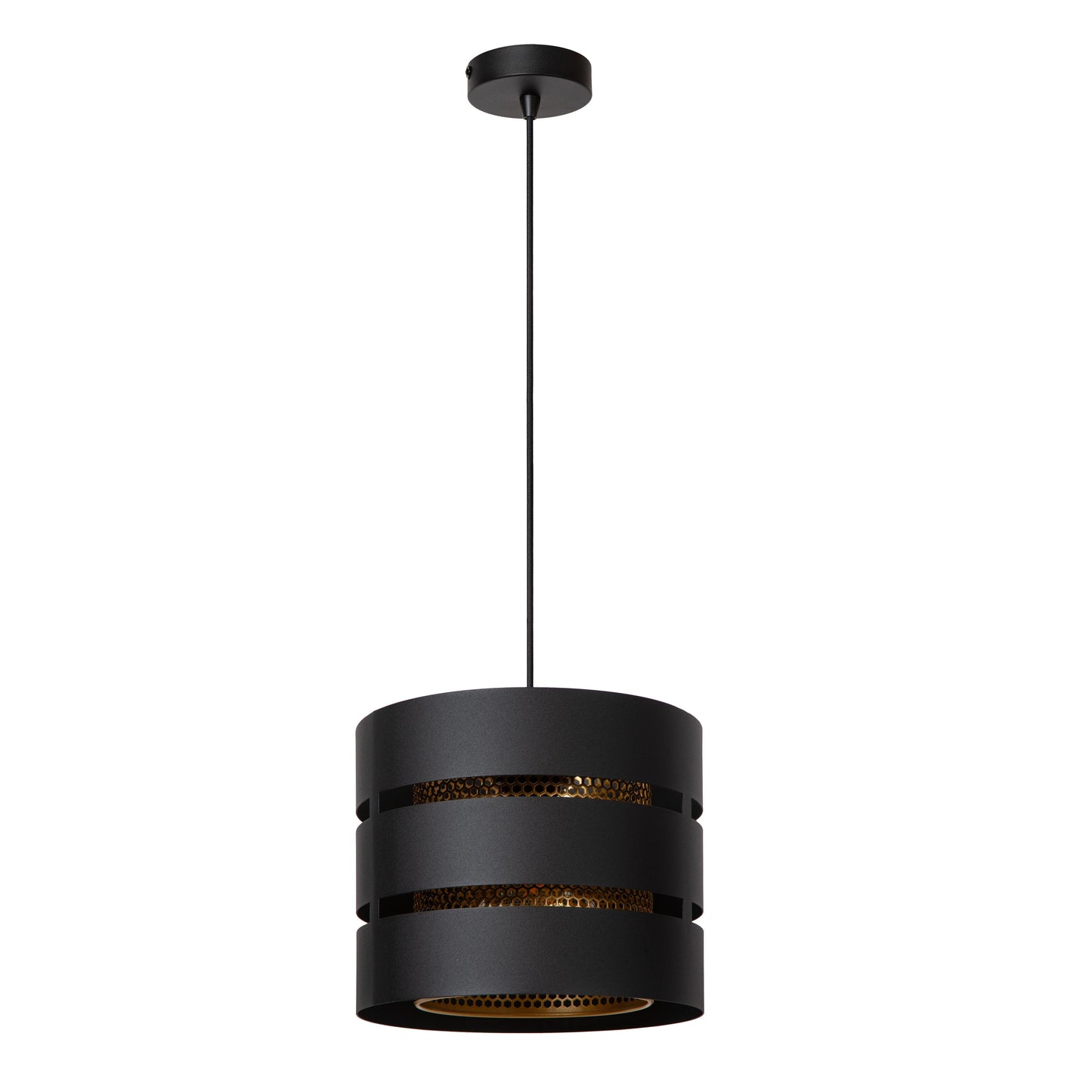 Lucide ROSAS - Pendant light - Ø 26 cm - 1xE27 - Black