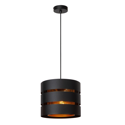 Lucide ROSAS - Pendant light - Ø 26 cm - 1xE27 - Black