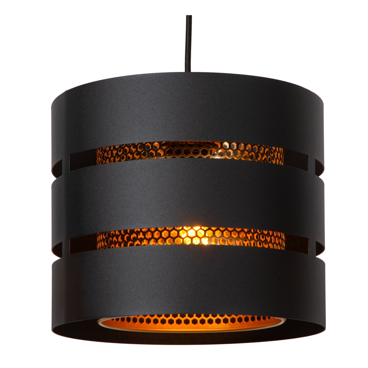 Lucide ROSAS - Pendant light - 3xE27 - Black