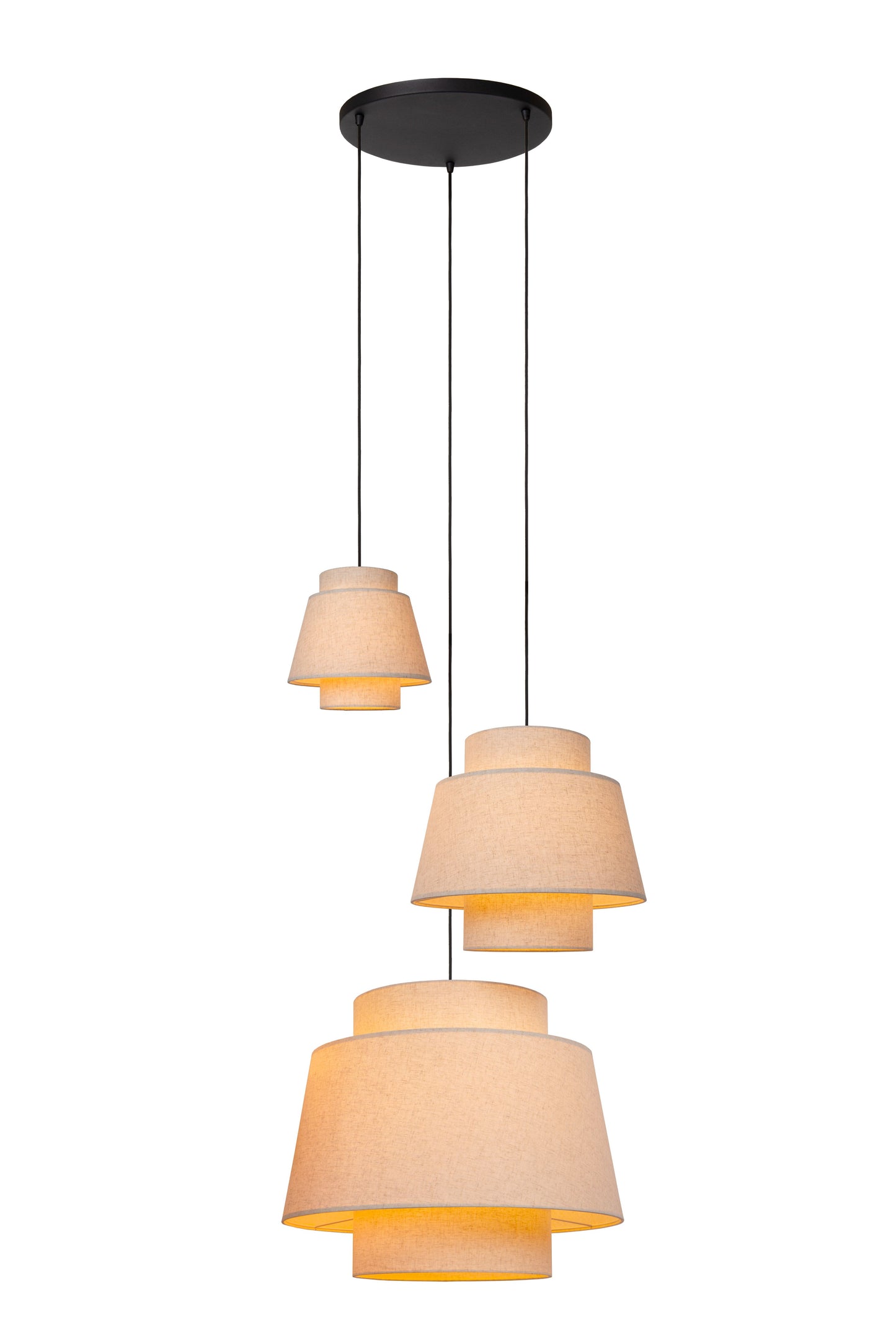 Lucide TRIBUTE - Pendant light - 3xE27 - Cream