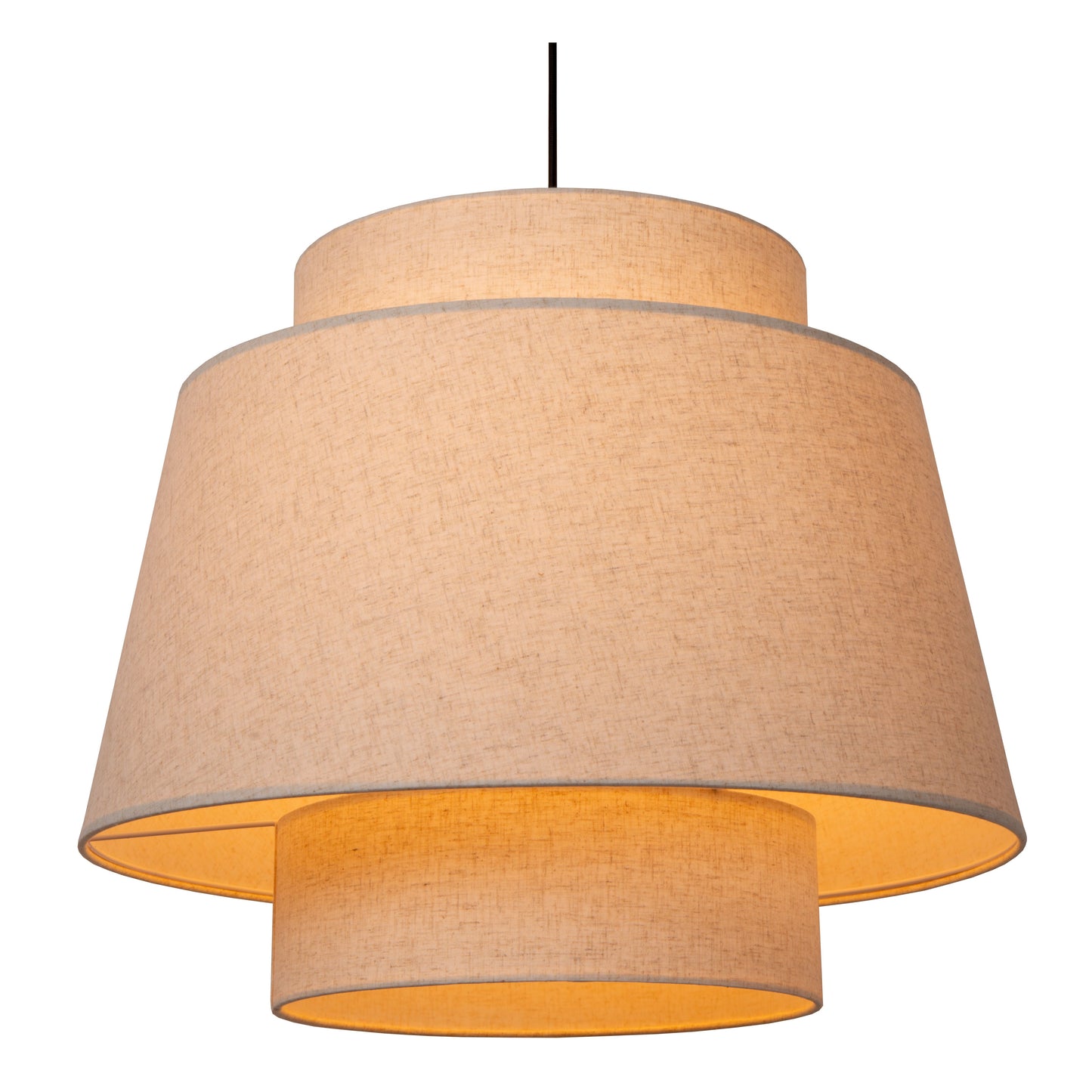 Lucide TRIBUTE - Pendant light - Ø 60 cm - 1xE27 - Cream