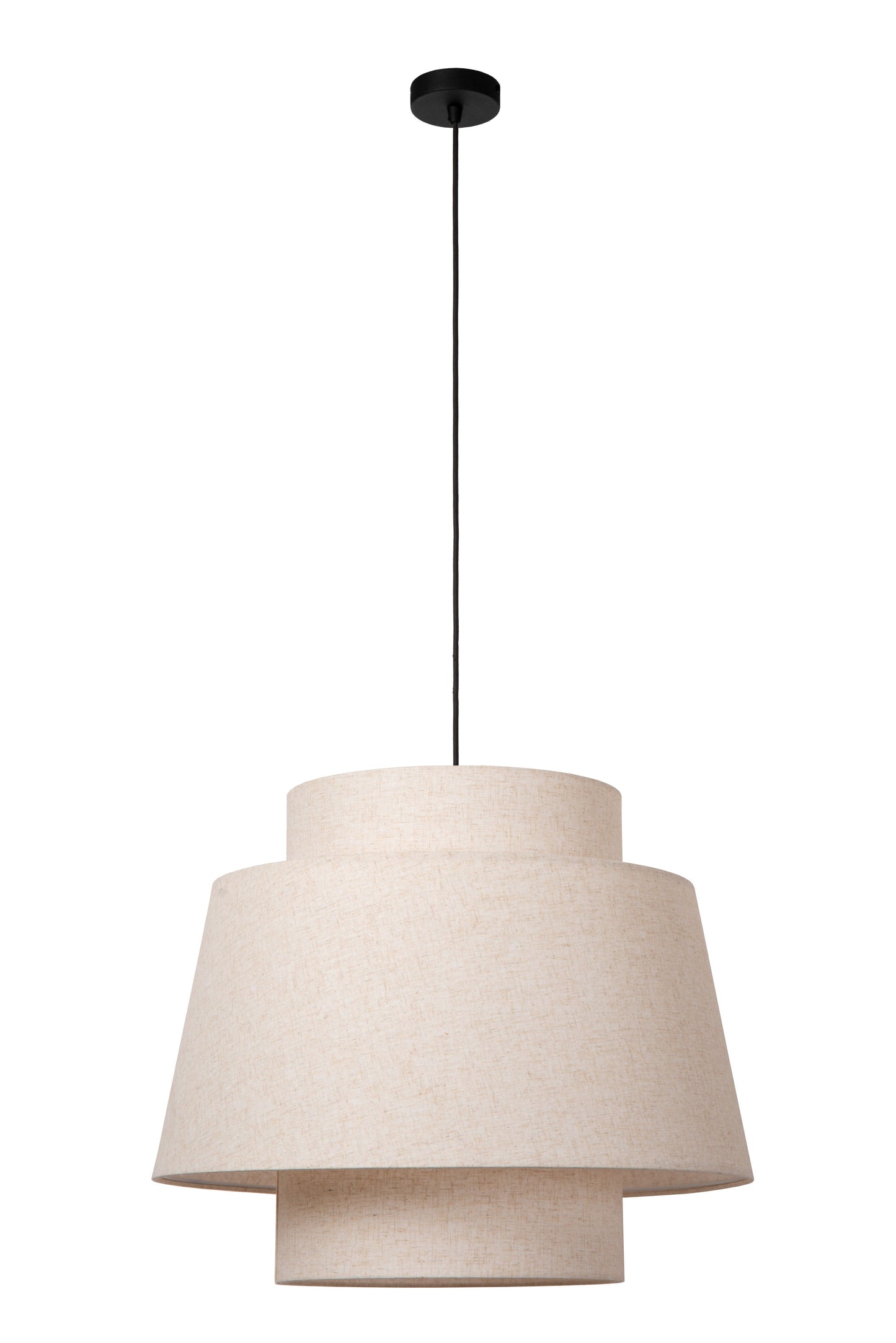 Lucide TRIBUTE - Pendant light - Ø 60 cm - 1xE27 - Cream