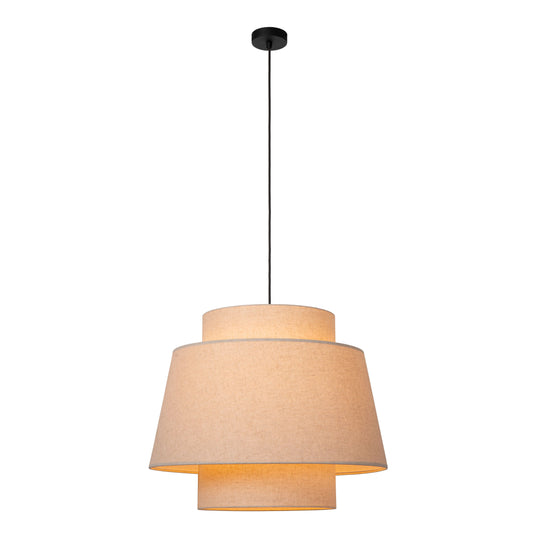 Lucide TRIBUTE - Pendant light - Ø 60 cm - 1xE27 - Cream